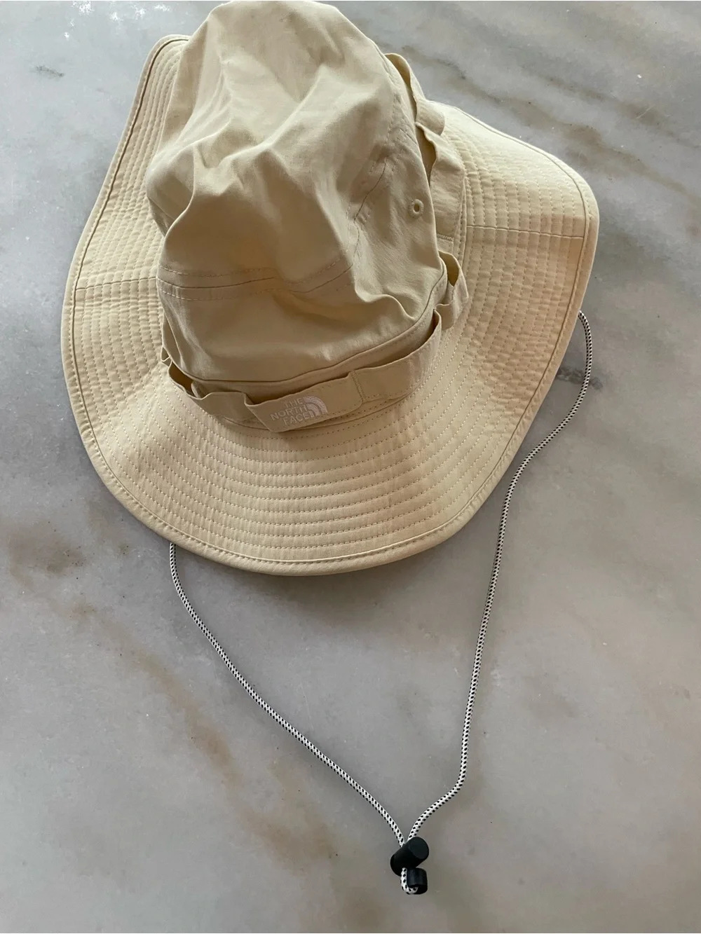 The North Face Tan Boonie Hat with Chin Cord - unisex